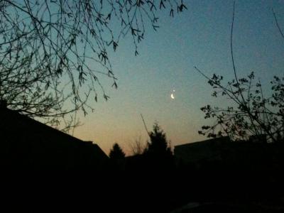 Koniunkcja Księżyca i Wenus :)