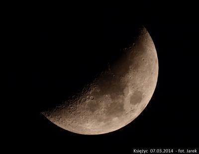 Księżyc 7.03.2014