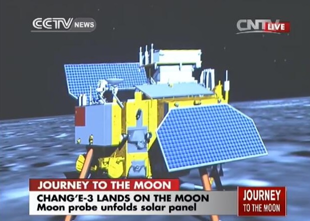 CCTV: Lądowanie Chang'e 3 na Księżycu