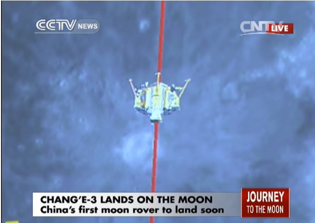 CCTV: Lądowanie Chang'e 3 na Księżycu