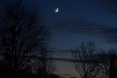 Wenus i Księżyc