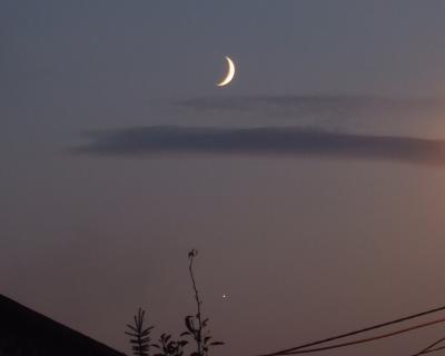 Księżyc i Wenus 8.10.2013