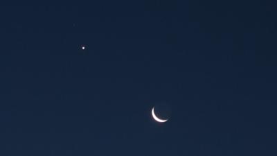 Koniunkcja Księżyc i Wenus 19.08.2017